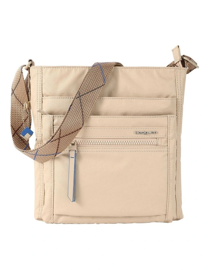 Orva RFID Crossbody Bag in Safari Beige
