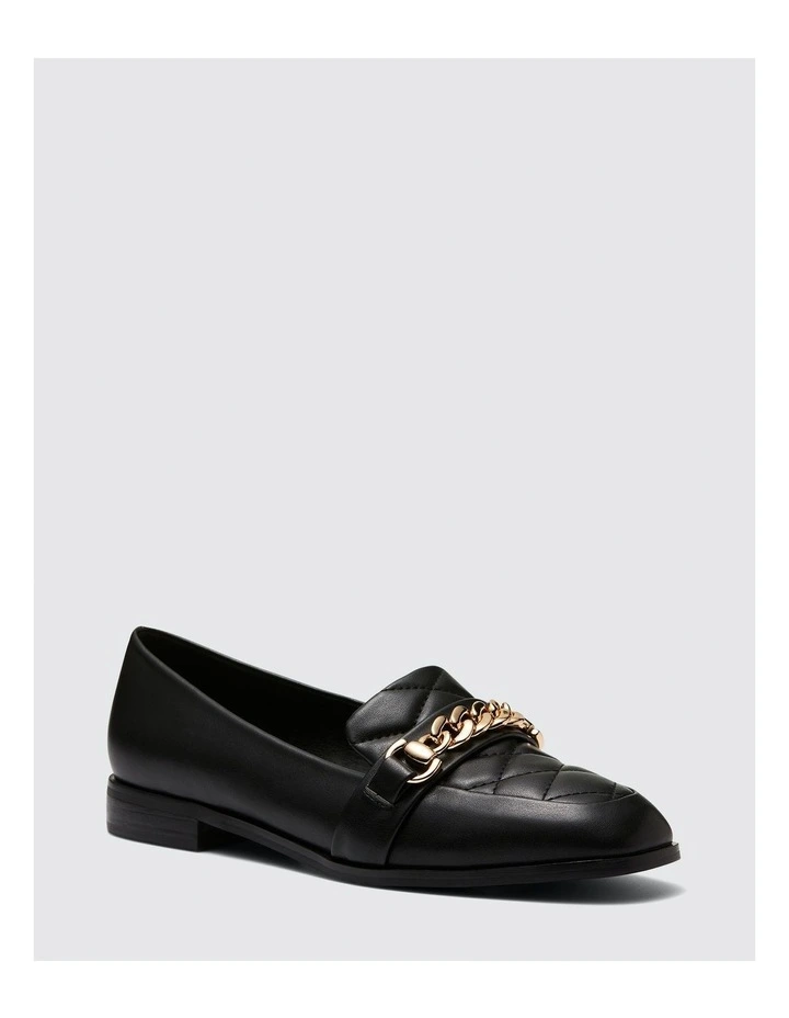 Elvie Loafer in Black Quilt