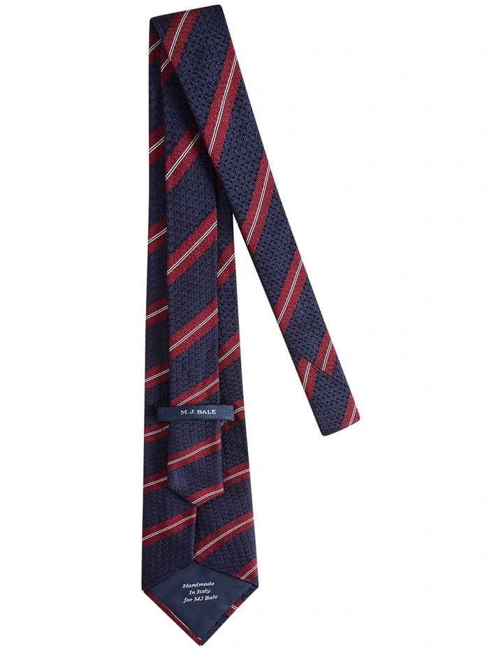 Maribaldi Tie in Navy Burgundy