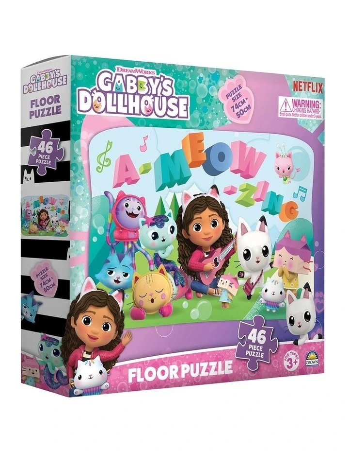 Gabby's Dollhouse Floor Puzzle 46 Piece