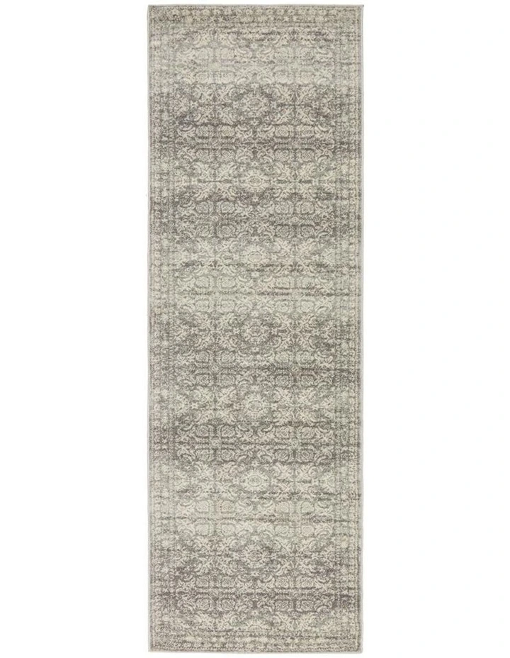 Mirage Gwyneth Stunning Transitional Runner Rug in Silver