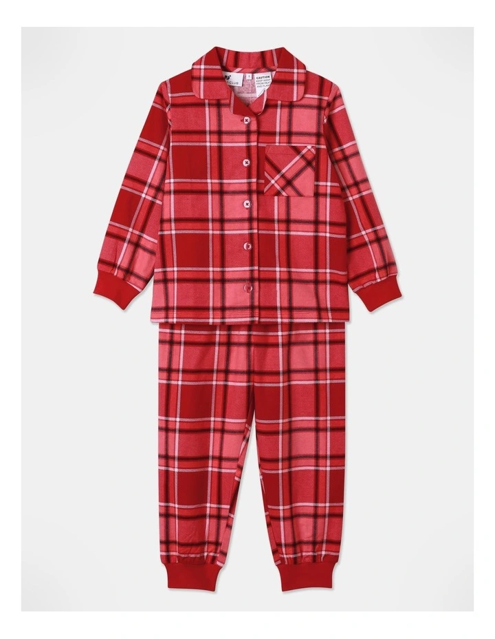 PJ Club Check Pyjama Set in Tomato