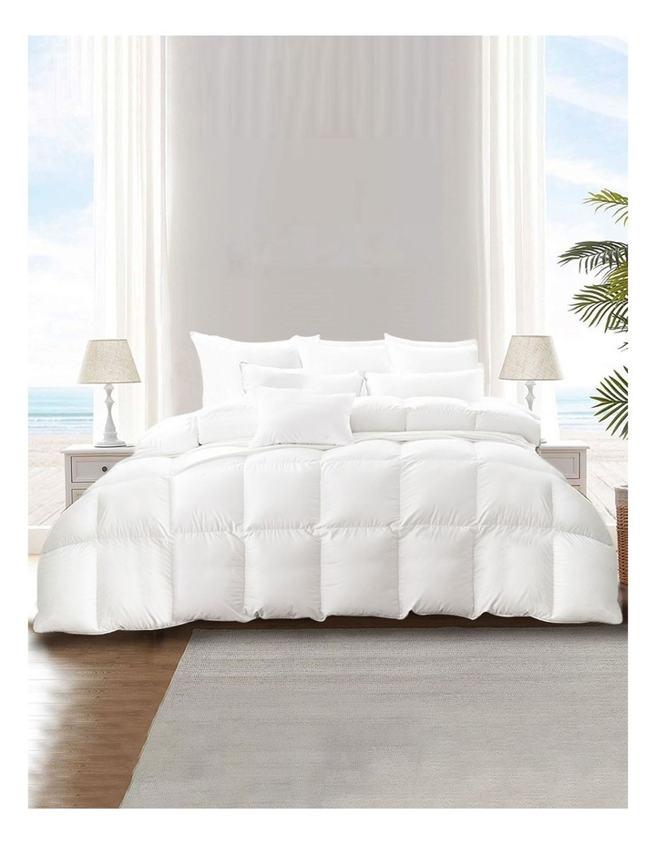 Goose Down Feather Quilt 500GSM in White