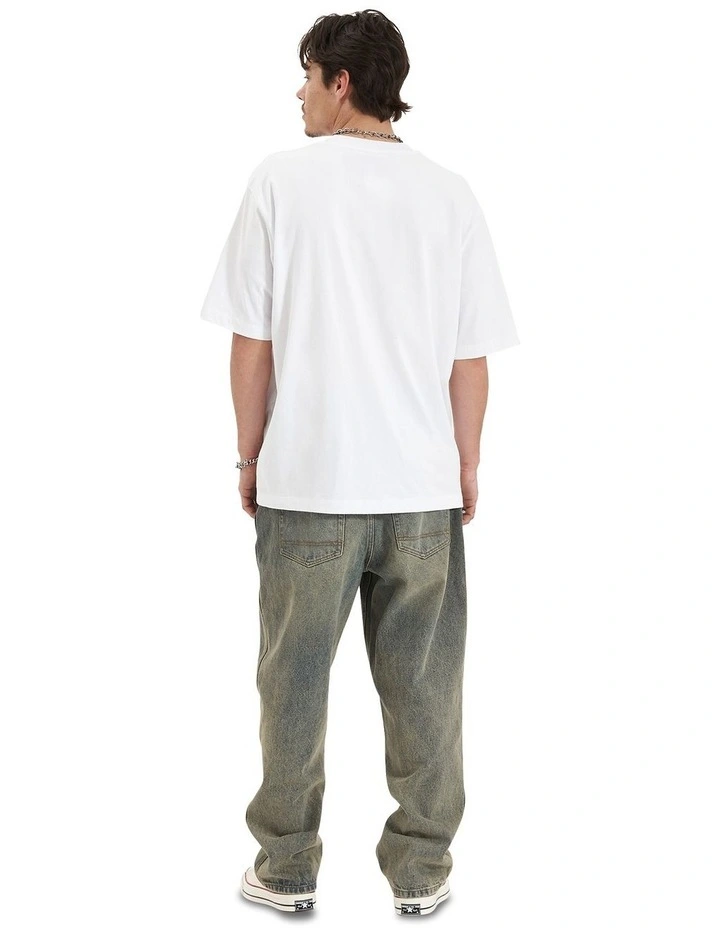 Moonlit Heavy Oversized Tee in White
