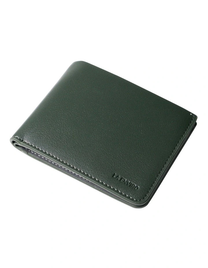 Newtown Vegan Leather Wallet in Green