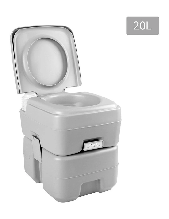 Portable 20L Outdoor Toilet Grey