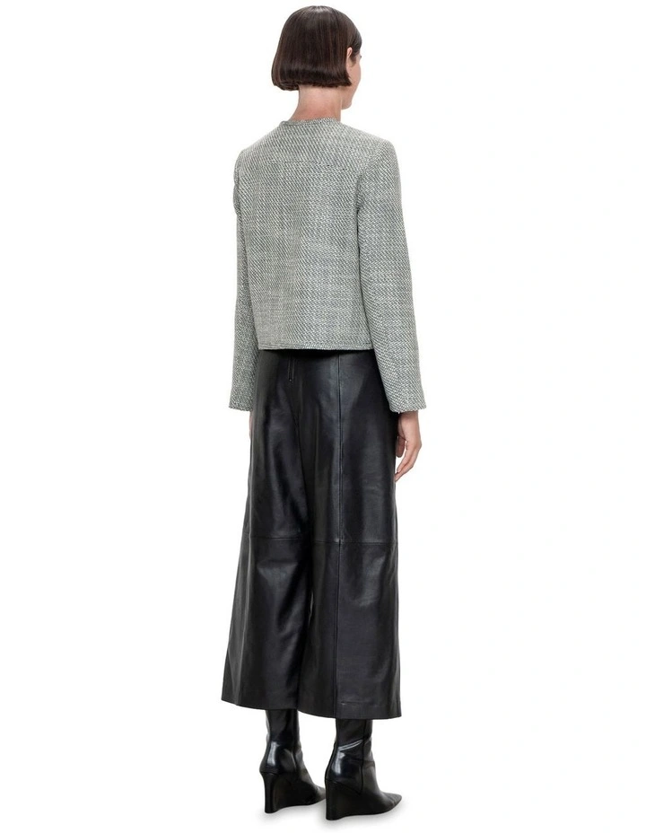 Monotone Boucle Jacket in Black/White