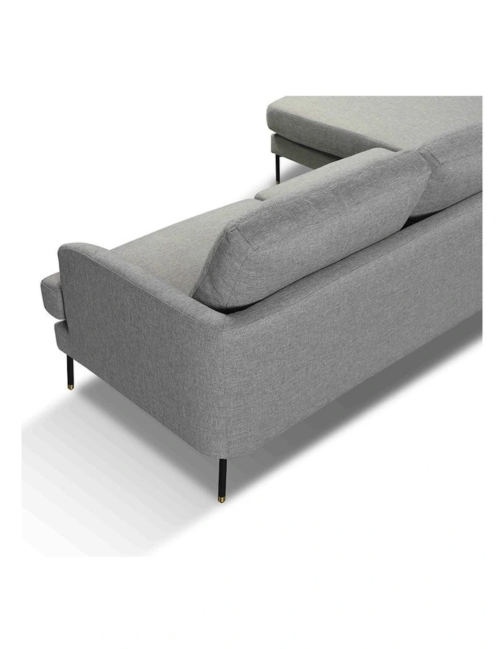 Tiana 3 Seater Sofa with Left Chaise in Grey