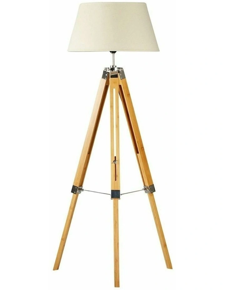 Bamboo Tripod Floor Lamp