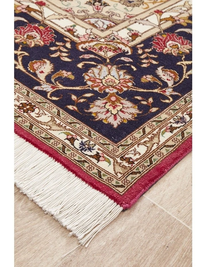 Persian Handmade Purple Raj Tabriz Rug 203X197cm