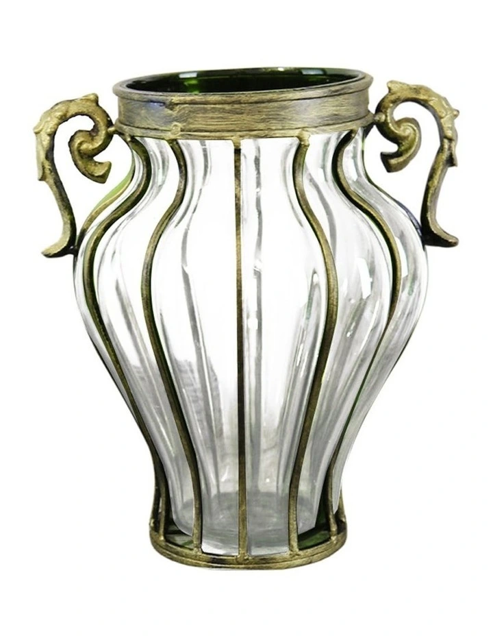 European Glass Home Decor Flower Vase in Assorted