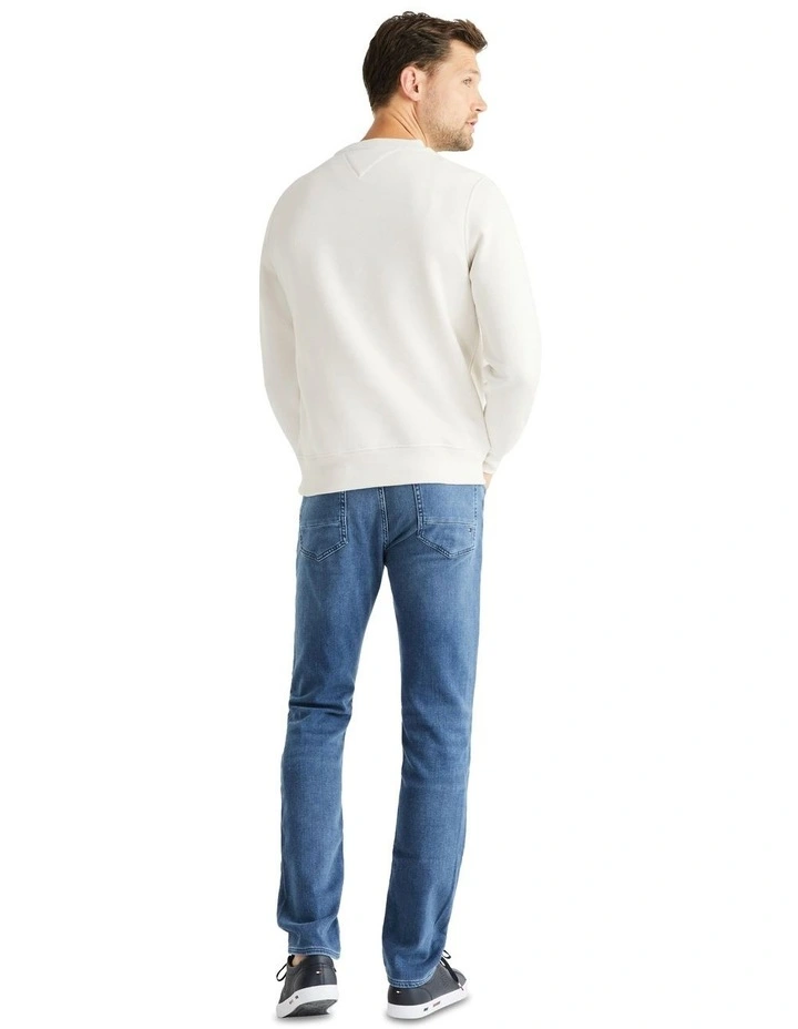 Hilfiger Monotype Flex Fleece Sweatshirt in White