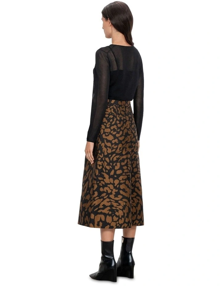 Sheer Long Sleeve Knit in Black