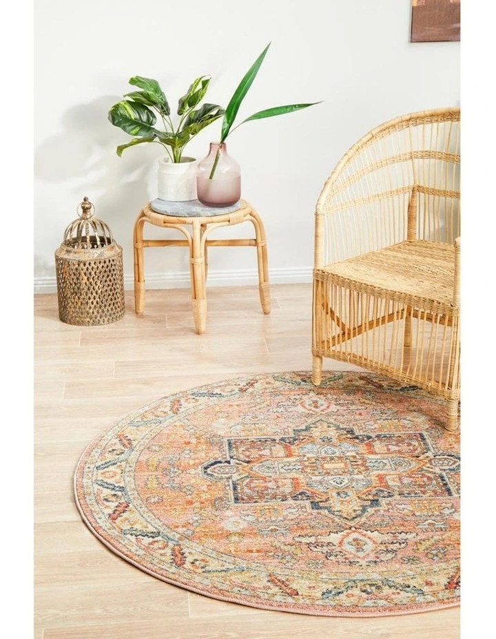 Legacy 850 Round Rug In Salmon