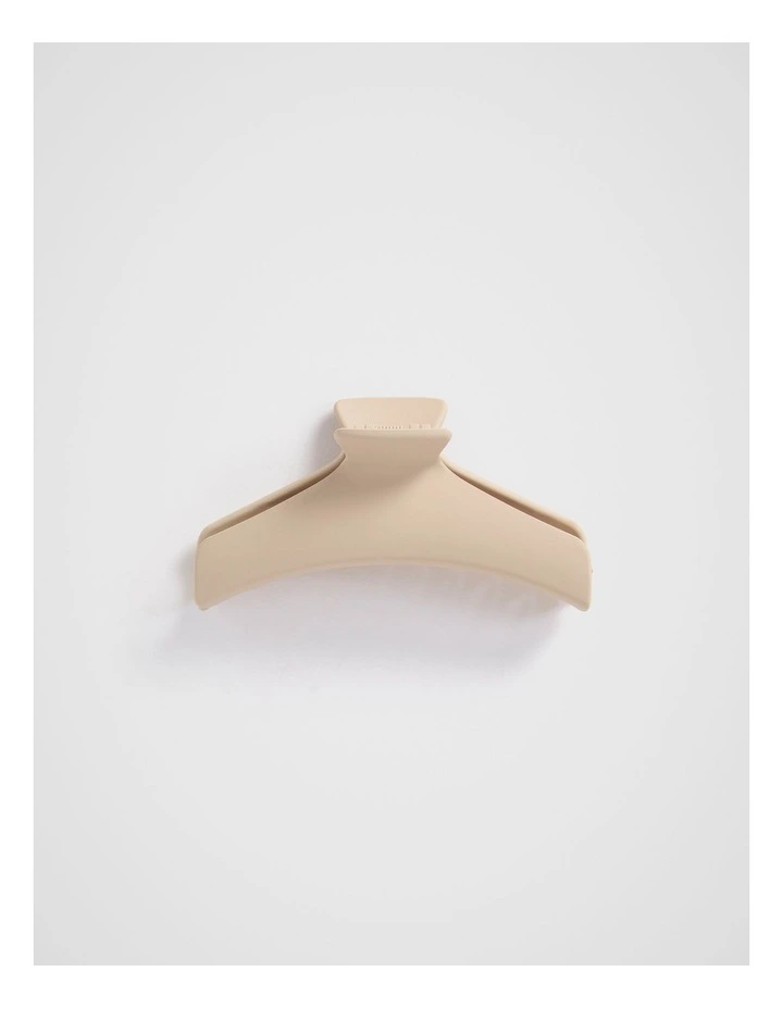 Angular Hair Claw in Champagne Beige