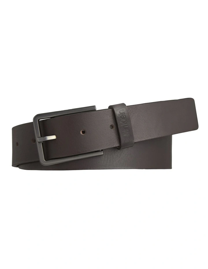 35mm Essential Leather Belt in Dark Brown