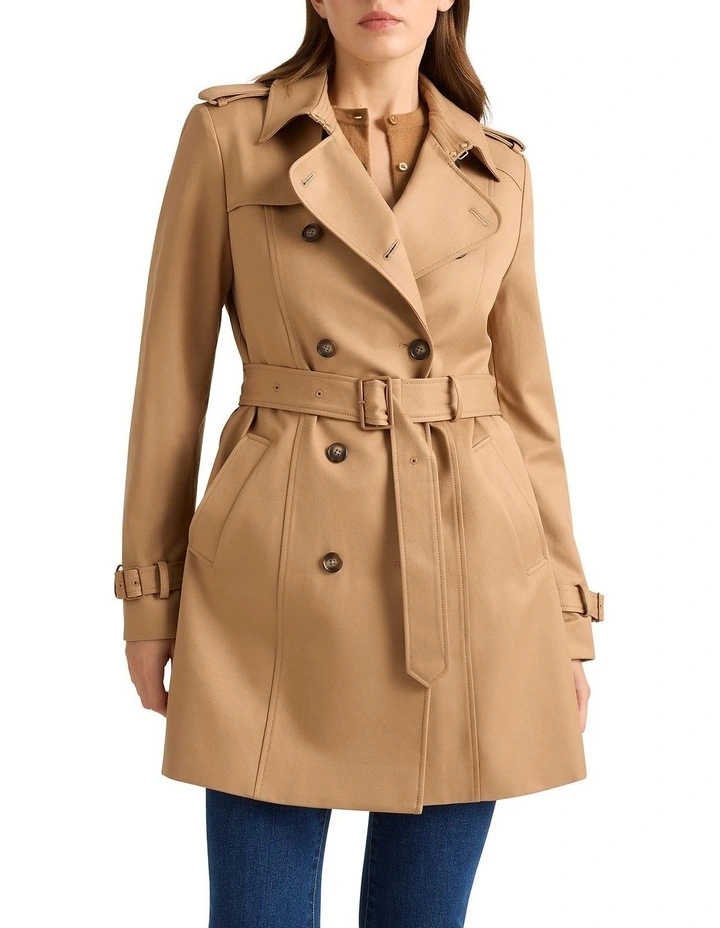 Eda Trench Coat in Camel