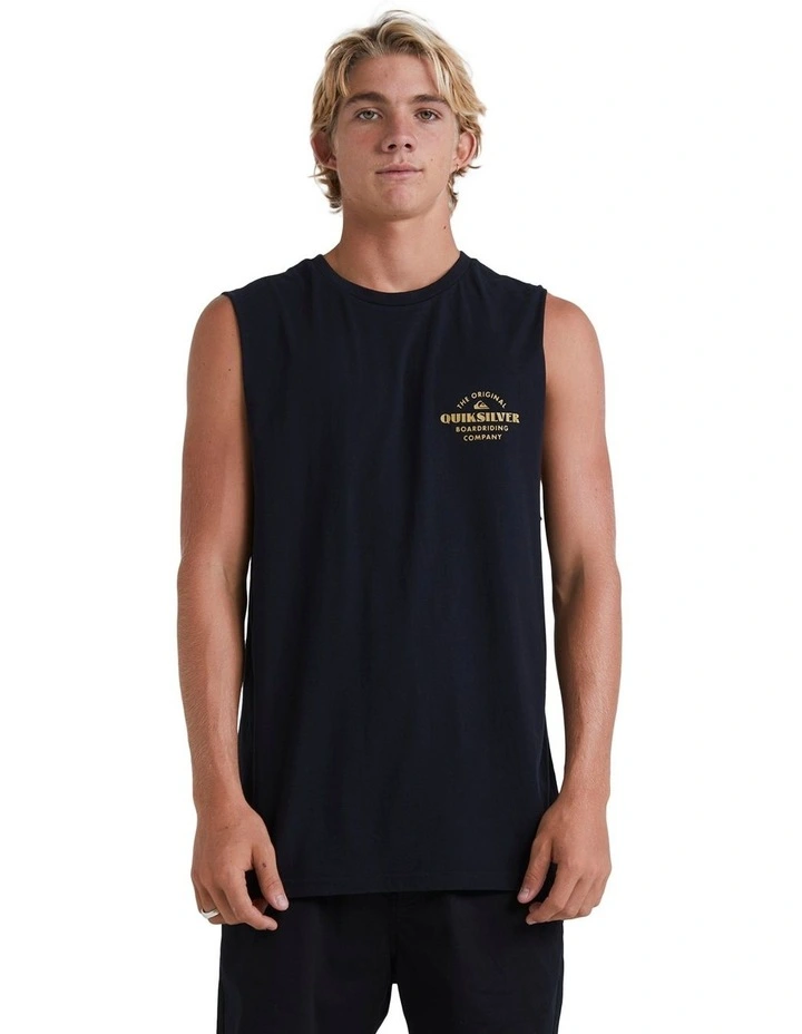 Tradesmith Sleeveless Muscle T-shirt in Black