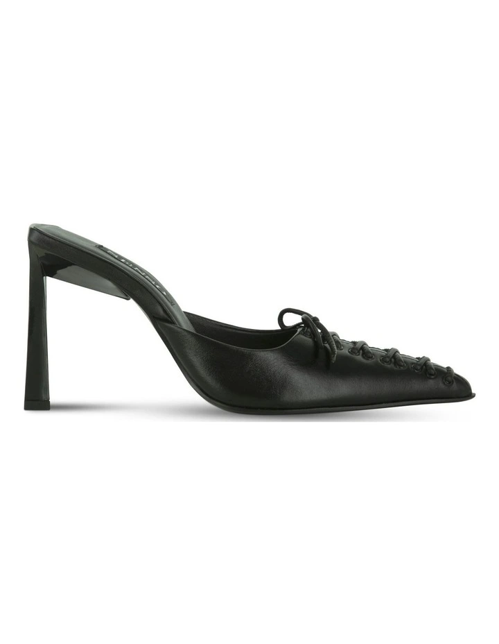 Odessa I Heeled Mule in Black