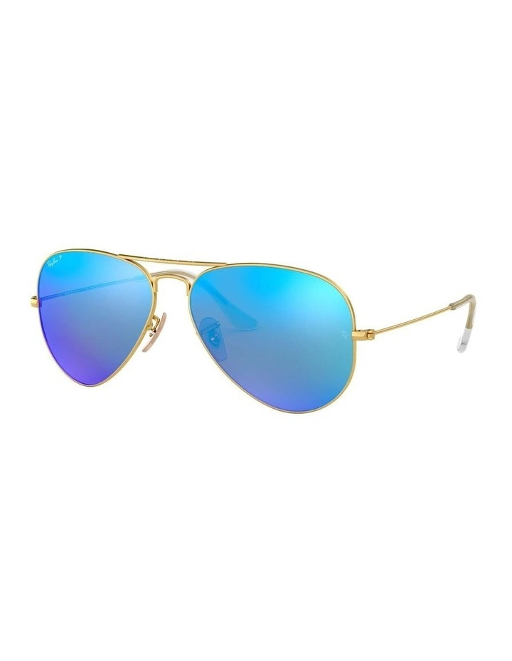 Aviator Gold RB3025 Polarised Sunglasses
