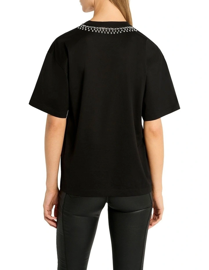 I Heart You Tee in Black