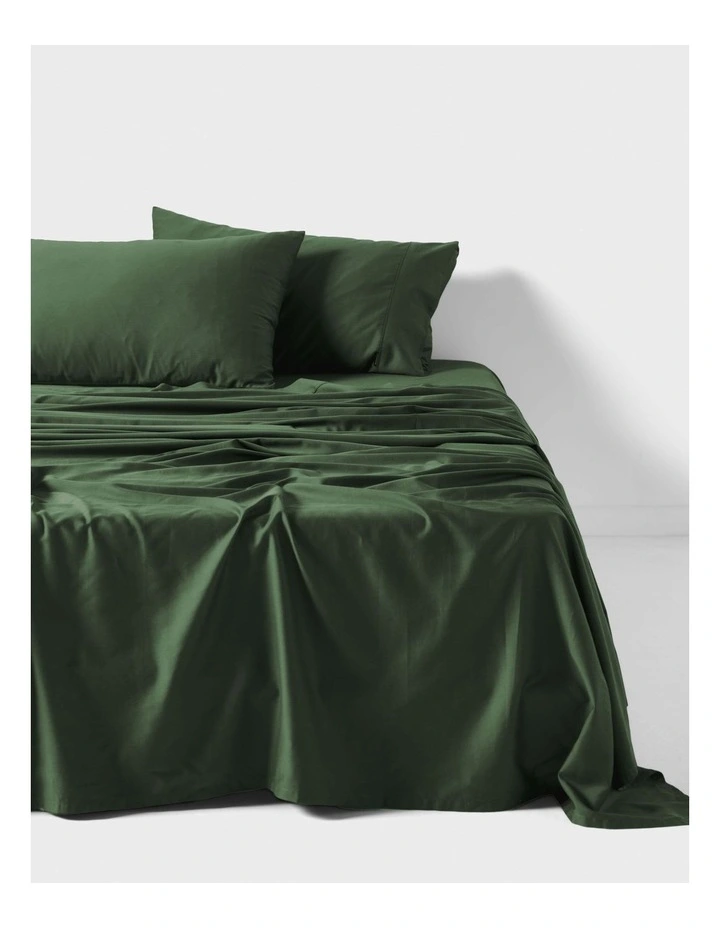 Nara 400TC Bamboo Cotton Sheet Set in Forest