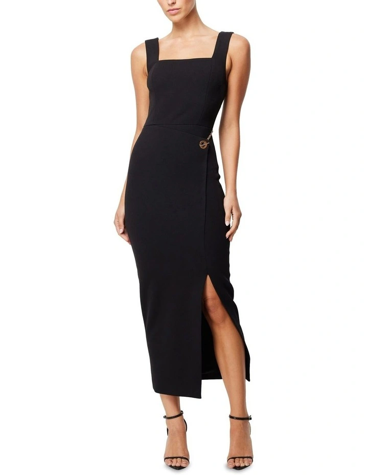 Envy Midi Dress in Black