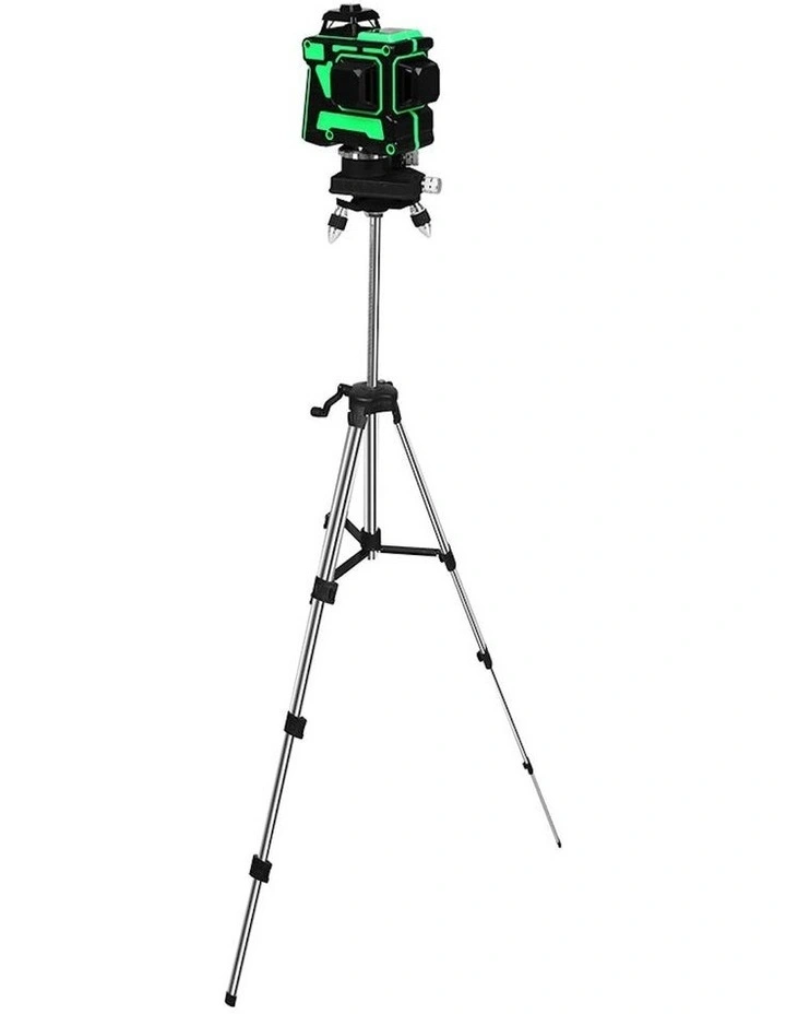 Green Light Self Leveling 3D 12 Line Laser Level with 1.5m Tripod