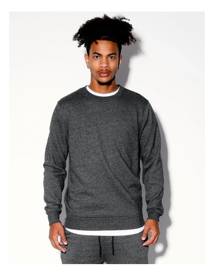 Ryder Crew Sweat in Charcoal