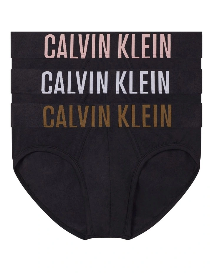 Intense Power Cotton Briefs 3 Pack in Black
