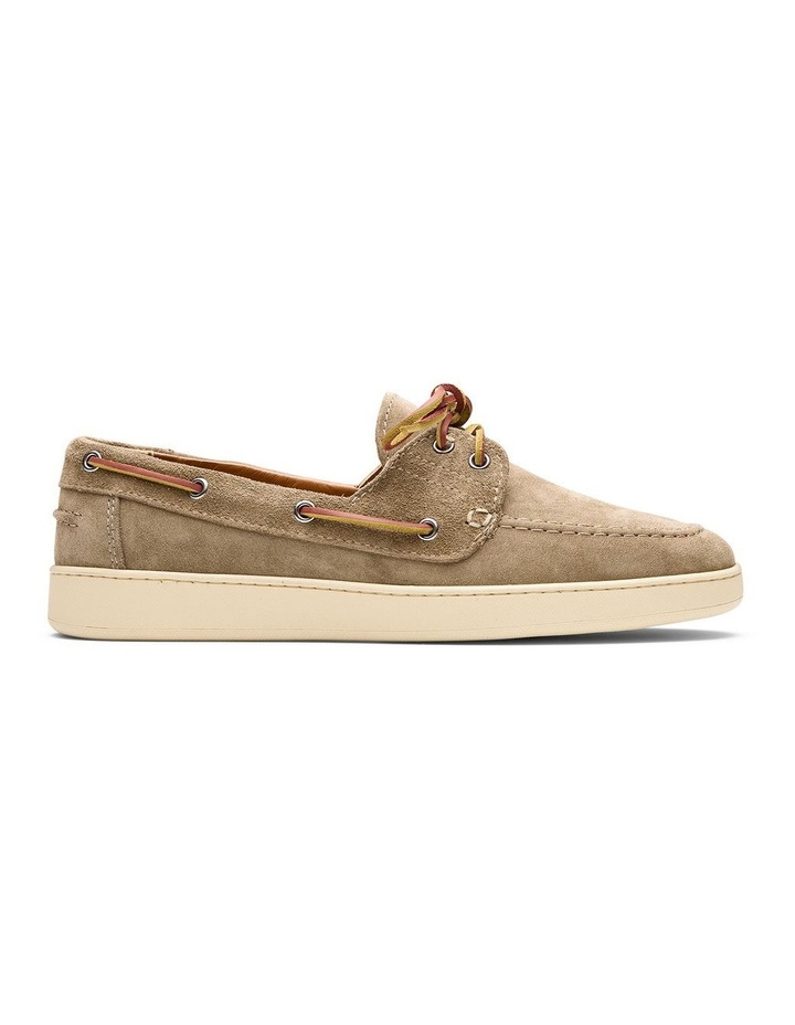 Sol Suede Boat Shoes in Taupe