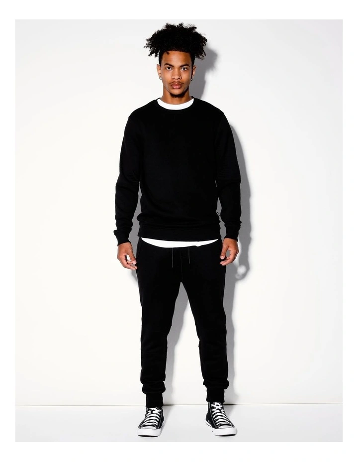 Ryder Moto Crew Sweat in Black