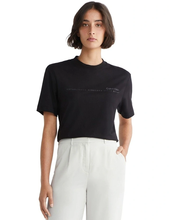 Multi Logo T-shirt in Black
