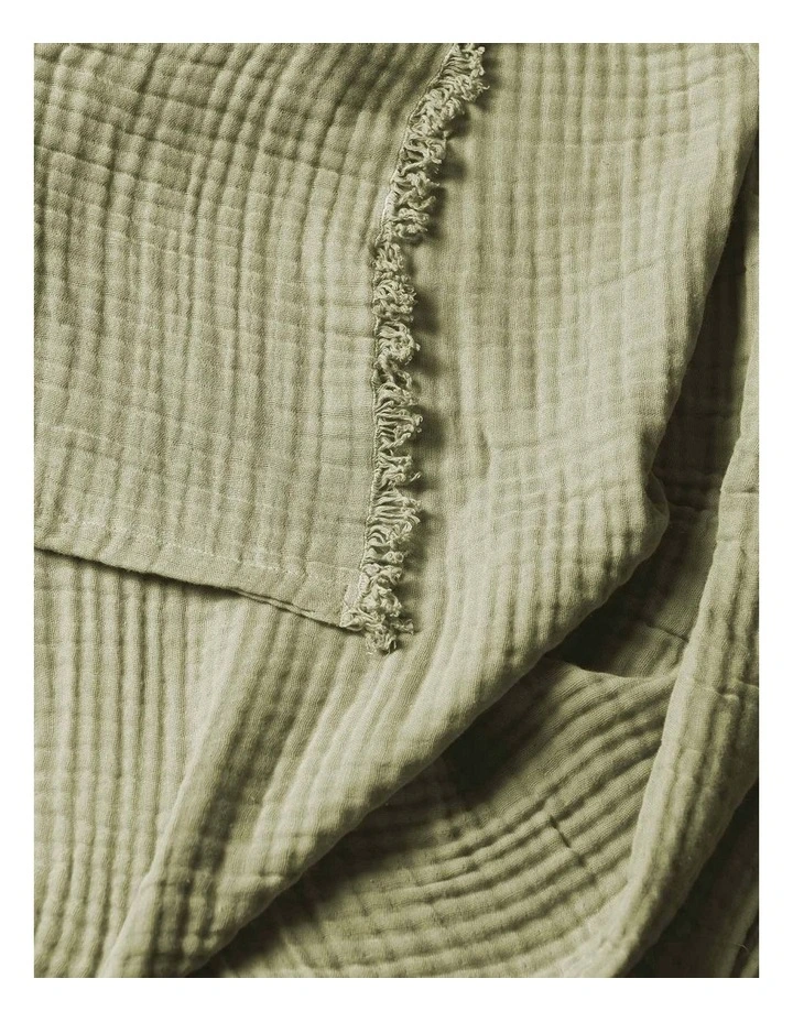 Crinkle Throw in Elm