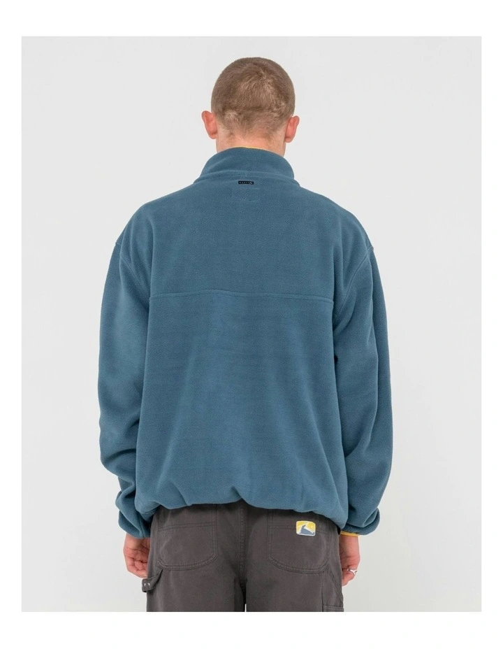 Polarized 1/4 Zip Polar Fleece Pullover in Blue