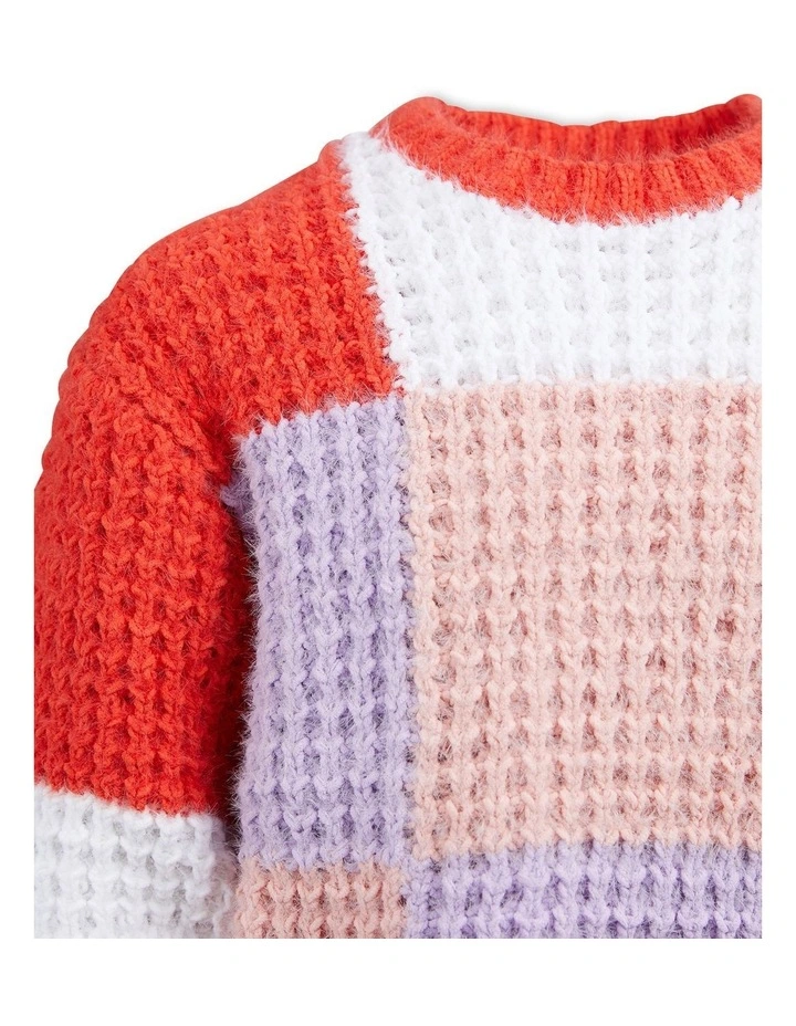 Checker Board Knit (8-16 Years) in Multi