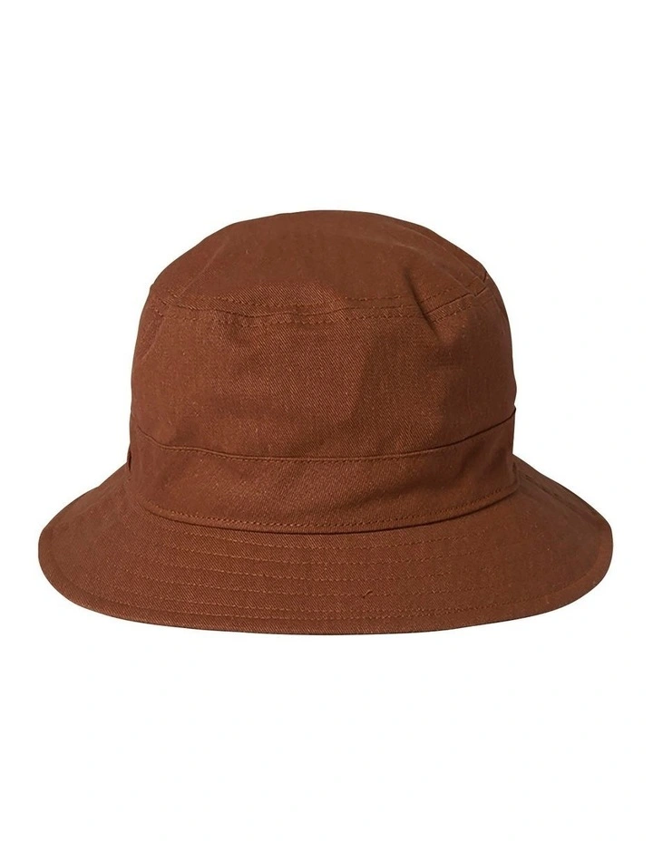 Brixton Woodburn Bucket Hat in Terracotta