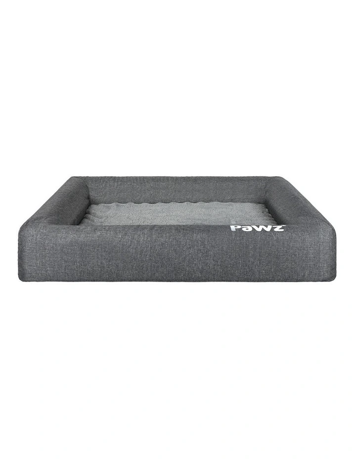Washable Memory Foam Pet Sofa Bed M in Grey