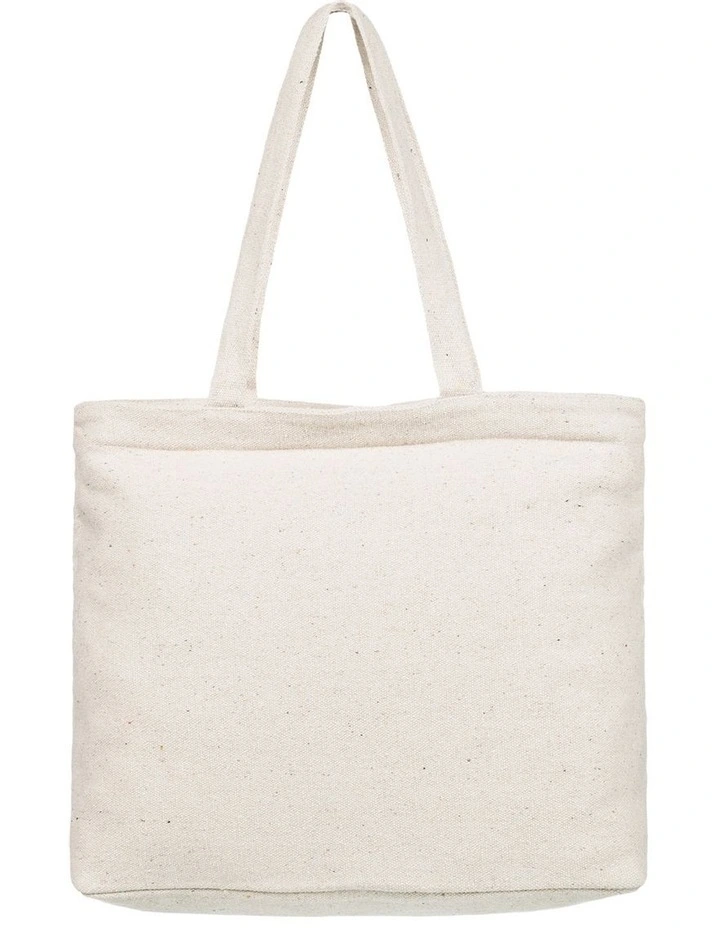 Summer Flower Tote Bag in Natural
