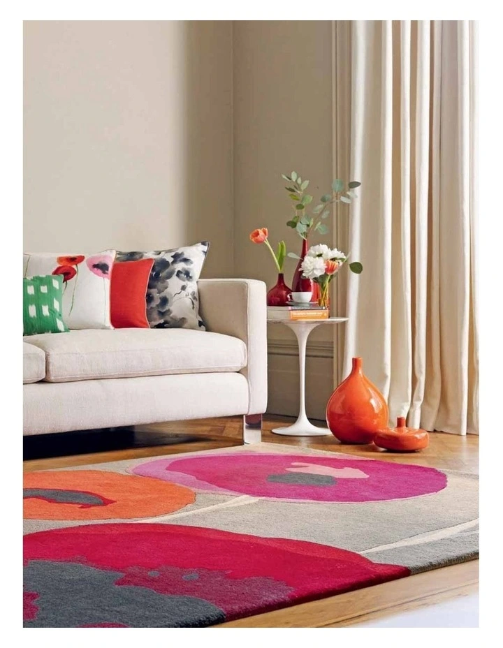 Sanderson Poppies Red/Orange Rug