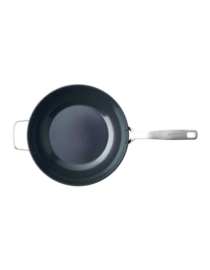 Copenhagen Open Wok 30cm/4.85L with Helper Handle in Black