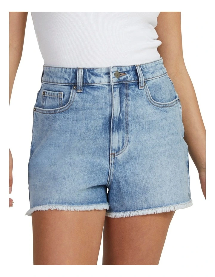 Eva Denim Shorts in Beau Blue
