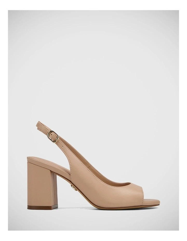 Olivya Leather Sandal in New Flesh