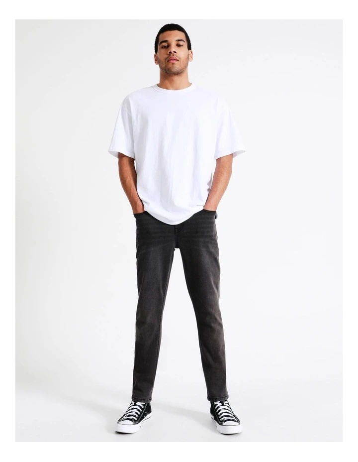 Ethan Slim Fit Jean in Charcoal