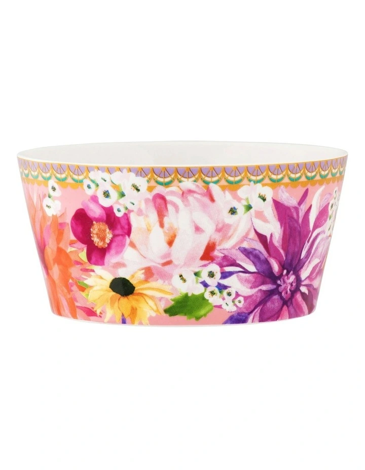 Teas & C's Dahlia Daze 12cm Bowl Set of 2 Gift Boxed in Multi