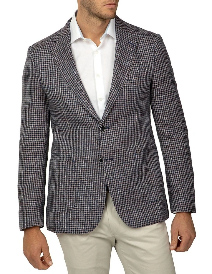 Tailored Fit Houndstooth Randal Jacket