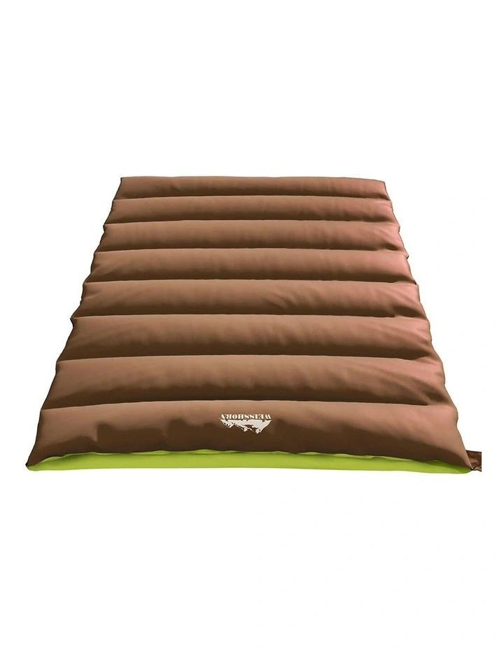 Sleeping Bag Double Thermal Camping Hiking Tent 5C in Brown