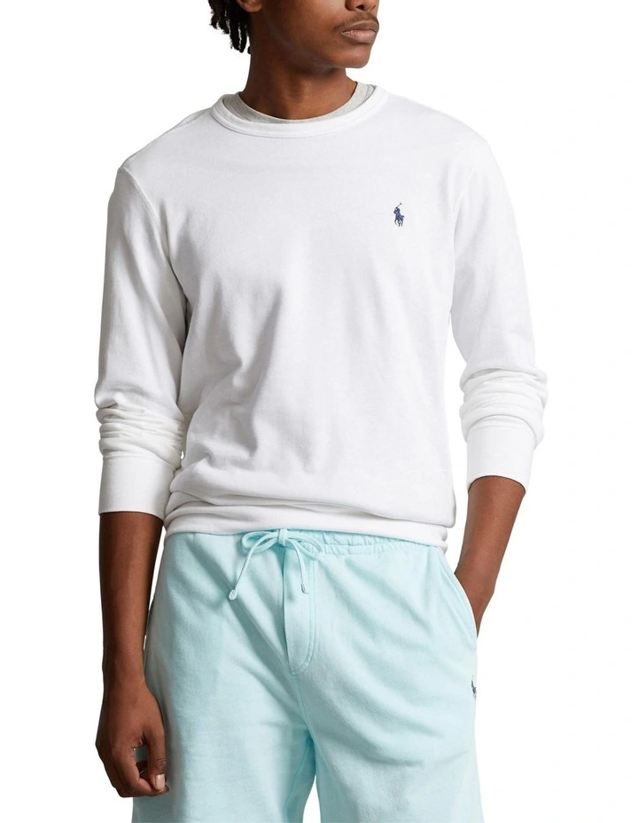 Spa Terry Sweatshirt in White
