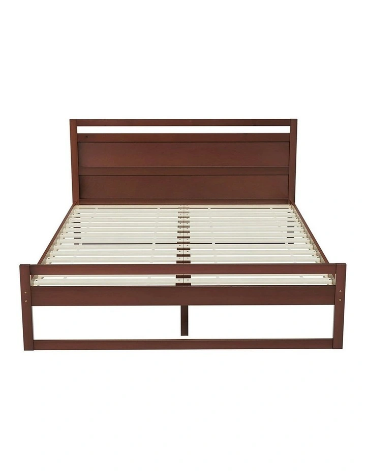 Witton Wooden Bed Frame Queen Size in Walnut