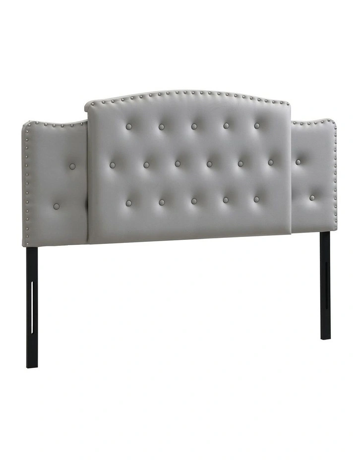 Upholstered Size 3 in 1 Headboard in Grey